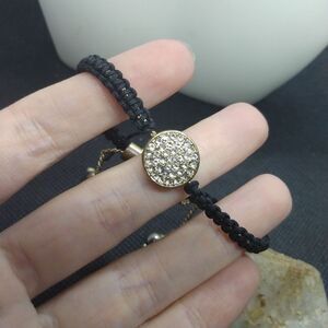 Crystal circle minimalist yet glam bracelet‎